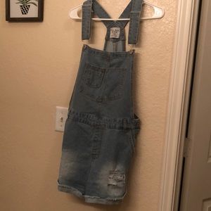 ADORABLE jean overalls!